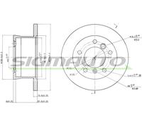 DBA932S Disco freno Sigmauto