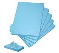 DBAATTZ Pannelli in schiuma ad alta densità, 40 x 30 x 2 cm, in polistirolo, blu, 5 pezzi, pannelli in schiuma dura, per fai da te, pannelli rettangolari in schiuma rigida, per la modellazione di
