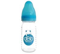 dBb Remond - Biberon Regola Air 110 ml Vetro - Ciuccio Neonato Anticolico Silicone - Flusso regolare e sicuro - Comfort, Benessere per il bambino fin dalla nascita - Accessorio Igienico - Turchese