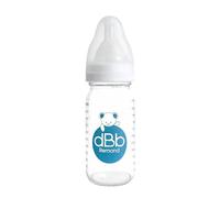 dBb Remond - Biberon Regola Air 110 ml Vetro - Ciuccio Neonato Anticolico Silicone - Flusso regolare e sicuro - Comfort, Benessere per il bambino fin dalla nascita - Accessorio Igienico - Bianco
