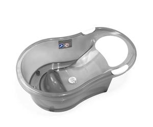 dBb Remond, Vasca per il bagnetto con sdraietta integrata, 0-6 mesi, Grigio (Grise translucide)
