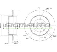 DBB043S Disco freno Sigmauto
