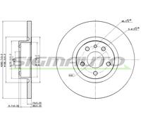 DBB057S Disco freno Sigmauto