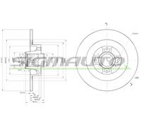 DBB570S Disco freno Sigmauto