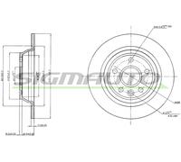 DBB616S Disco freno Sigmauto