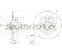 DBB641S Disco freno Sigmauto