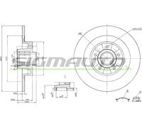 DBB654S Disco freno Sigmauto