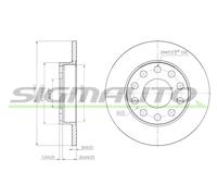 DBB709S Disco freno Sigmauto