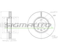 DBB869V Disco freno Sigmauto
