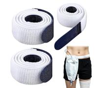 DBCEJF 3 Pezzi Fasce per Sacca Catetere da Gamba, Porta Sacca Catetere Regolabile e Antiscivolo (2x 60cm + 1x 90cm), Supporto per Drenaggio Urinario Riutilizzabile e Confortevole per Uomo e Donna