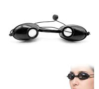 DBCEJF Occhialini Solarium e Occhiali Protezione UV, Occhiali Protettivi per Lampada Solare e Infrarossi, Design Ergonomico in Silicone con Fascia Elastica Regolabile, Nero Lucido