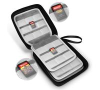 DBCOAST Nintendo Switch Game Case Custodia trasparente Pocket Bag per memorizzare 72 carte da gioco Nintendo Switch - Nero