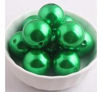 DBDJWHJ Gioielli Perle d'imitazione tonde acriliche Colorate perline-A74 Verde Scuro, 16 mm 200 Pezzi per Sacchetto