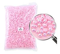 DBDJWHJ Perle Mezze Tonde Multicolori per Abbigliamento Indumenti Decorazioni per Unghie Accessori Perline in Resina con Retro Piatto Craft-Rosa AB,3mm-10000 Pezzi