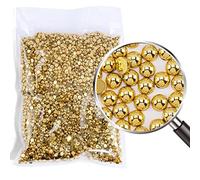 DBDJWHJ Perle Mezze Tonde Multicolori per Abbigliamento Indumenti Decorazioni per Unghie Accessori Perline in Resina con Retro Piatto Artigianato-Oro,8mm-2000 Pezzi