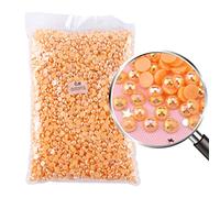 DBDJWHJ Perle Mezze Tonde Multicolori per Abbigliamento Indumenti Decorazioni per Unghie Accessori Perline in Resina con Retro Piatto Artigianale-Arancione AB,3mm-10000 Pezzi