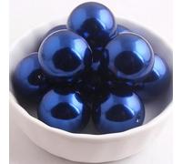 DBDJWHJ Perline d'imitazione Rotonde in Acrilico colorato per gioielli-A65 Blu royla, 12 mm 500 Pezzi per Borsa