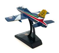 DBEIXIWEI 1:100 Scala MB-339 PAN Jet Model Alloy High-Simulated Aerobatic Airplane Fighter Jet Miniature per la decorazione domestica