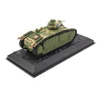 DBEIXIWEI 1/72 Scala WWII Francia Army Char B1 Bis Fighting Tank Modello Lega Alta Simulazione Carro Pesante Miniatura per la Decorazione Domestica