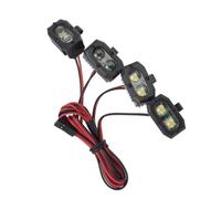 DBEIXIWEI Kit di illuminazione a LED per camion cingolato 1/10 RC, set di fari luminosi bianchi con staffe pieghevoli per Traxxas TRX4 TRX6 SCX10 II GEN8 Wraith