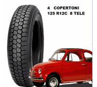 DBLMT - 4 Pneumatici Gomme 125 -12C 62J 8PR x APE TM- FIAT 500 EPOCA 125 12C DEE