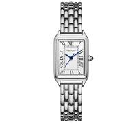 DBLOUAE Piccoli orologi da donna con cassa rettangolare vintage quadrante romano, orologio da donna di lusso casual delicato con strumenti, orologio da polso da donna alla moda a tre lancette per San