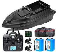 DBMGB Barca Esca Telecomandata da Pesca, Barchino Carpfishing con GPS e Luce Notturna a LED, RC Barca Dell'esca-500m Posizionamento GPS, Scelta Migliore per la Pesca Notturna e Nuvolosa