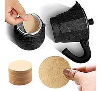 DBOO 100 pezzi di carta naturale non sbiancata - filtro da caffè rotondo di ricambio per caffè e caffè aeropress Aerobie (6,4 x 6,4 cm)
