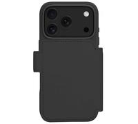 DBRAMANTE1928, Custodia a portafoglio con funzione stand per iPhone 17 Pro, Nero