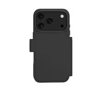 DBRAMANTE1928, Custodia a portafoglio con funzione stand per iPhone 17 Pro, Nero