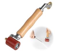 DBREAKS 2 IN 1 Rullo di Saldatura, Rullo Pressore Silicone Rullo di Pressione Mano Resistente alle alte temperature, ullo di Pressione en Ottone, per Appiattire la Membrana Impermeabile