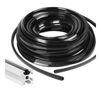 DBREAKS 6mm*12m Profilo in Alluminio Strisce di Tenuta, Morbida Striscia di Guarnizione in PVC, Strisce di Tenuta Antipolvere per Slot in Alluminio