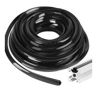 DBREAKS 8mm*12m Profilo in Alluminio Strisce di Tenuta, Morbida Striscia di Guarnizione in PVC, Strisce di Tenuta Antipolvere per Slot in Alluminio