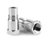 DBREAKS Adattatore sonda Lambda 2 pezzi M18 x 1,5 sensore di ossigeno distanziatore, estensore sensore di ossigeno in acciaio inox O2, sistema di scarico auto universale