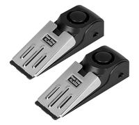 DBREAKS Allarme Fermaporta, Fermaporta con Cuneo Antiscivolo con Allarme 120dB, Allarme di Arresto Della Porta del Cuneoper Hotel Home Travel Security (Confezione da 2)