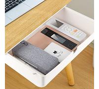 DBREAKS Cassetto sotto scrivania, Bianco Cassetto Autoadesivo Nascosto, Cassetto Organizer Cassetti Nascosto, Cassetti Sotto Scrivania, Cassetti Autoadesivi (33 * 23.5 * 8.5cm)