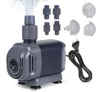DBREAKS Pompa Sommersa per Acquario, 25 W, 1500 L/h, 3 Ugelli, Pompa per Laghetti e Filtro per Acquari