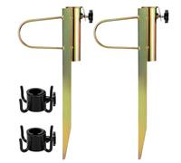 DBREAKS Porta Ombrellone in Acciaio, Picchetto per Ombrellone, Presa a Terra per Il Giardino, Picchetto da Prato per Ombrelloni, per Ombrelli con Diametro di 20-35 cm.