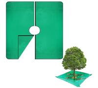 DBREAKS Telone paesaggistico per potatura 200 x 200 cm con Foro da 30 cm, Tappetino per Piante da Taglio, Angoli ha Fibbie angolari per Un Facile Fissaggio Intorno ad arbusti e Alberi(Verde)