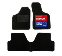 DBS 1763183 Tappetini Auto - Su Misura - Tappetini pianale Auto - 3 Pezzi - Antiscivolo - Moquette nera 900g/m² - Finitura Velluto - Gamma Star