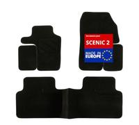 DBS 1763211 Tappetini Auto - Su Misura - Tappetini pianale Auto - 3 Pezzi - Antiscivolo - Moquette nera 900g/m² - Finitura Velluto - Gamma Star