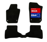 DBS 1763704 Tappetini Auto - Su Misura - Tappetini pianale Auto - 3 Pezzi - Antiscivolo - Moquette nera 900g/m² - Finitura Velluto - Gamma Star