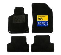 DBS Tappetini auto Personalizzati per 308/308SW con clip antiscivolo 4 pezzi