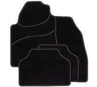 DBS - Tappetino per auto - Universale - Antiscivolo - 4 pezzi: Anteriore + Posteriore - Tappetino per auto - Alta qualità - Rosso