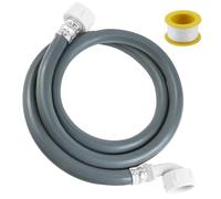 DBTW Tubo di ingresso per lavatrice con filettatura da 3/4", tubo di riempimento dell'acqua fredda con estremità dritta da 1,2 m, tubo di alimentazione universale per lavastoviglie, tubo per lavatrice