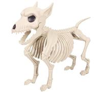 Dbvnnsy 17.3x13.2 pollici Scheletro Scarico Cane con denti affilati decorazioni di Halloween, oggetto di scena Skeleton per la casa infestata, festa, portico, uso interno e esterno