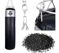 DBX BUSHIDO SPORT Sacco da boxe riempito con granulato di gomma 130 cm - Box Sack 60 kg - Training Boxe Sport e Kickboxing - Punching Bag…