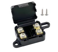 DC 12-24 V Mini ANL Portafusibili, Ampper 2 Way In-Line MANL Scatola di fusibili per Auto Audio Amplificatore Inverter MANL Fusibile e altro (senza fusibile, confezione da 1)