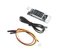 DC 12 V per modulo controller ventola PWM con display digitale, regolatore di controllo della temperatura per ventole a 4 fili, segnale 25 kHz, gamma da -9,9 a 99,9 °C, riduzione del rumore