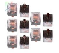 DC 12V 100A 5 pin SPDT Clear Shell Relè automobilistico for auto con luce verde 10 pezzi